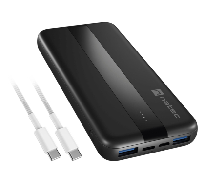 Powerbank Natec Powerbank + kabel Trevi Slim Q V2 10000mAh PD